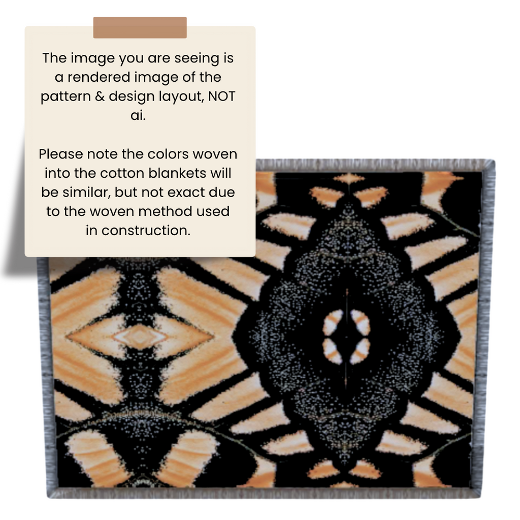 Sentinel | Multicolor Abstract Cotton Woven Queen Blanket