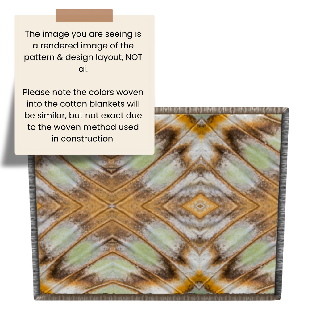 Daybreak | Southwestern Cotton Woven Queen Blanket | Geometric