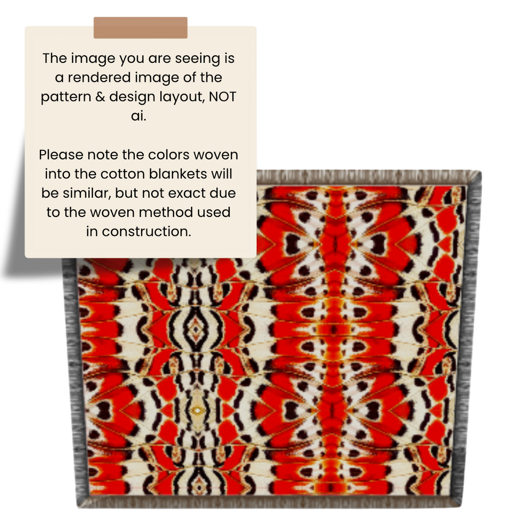 Lacewing | Study in Red Throw